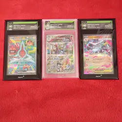 pokemon 3 card lot slabs - Image 1