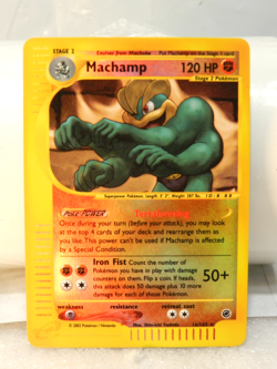 2002 Pokemon TCG Machamp 16/165 Reverse Holo Expedition Mint Cond. Card (X80) - Image 1