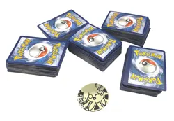 Pokemon Trading Card Lot Various Sets and Conditions Approx 400 Cards In Tin - Image 1