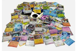 Pokemon Trading Card Lot Various Sets and Conditions Approx 400 Cards In Tin - Image 3