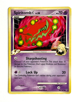 Pokemon TCG Spiritomb C 84/147 DPP Supreme Victors Regular Card EN 2009 - Image 1