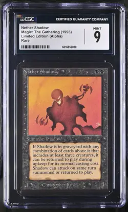 Nether Shadow - ALPHA - CGC 9 - MINT MTG MAGIC VINTAGE ! - Image 1