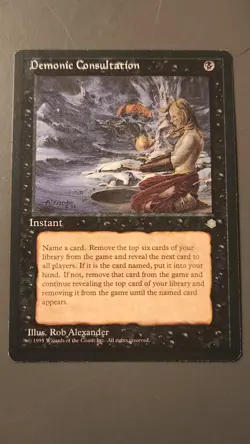 MTG: Magic the Gathering - Ice Age Expansion: DEMONIC CONSULTATION - Image 1