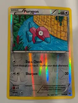 Porygon - 64/98 - XY Ancient Origins Pokemon Reverse Holo Foil Nice! - Image 1