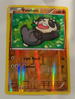 Pancham - 71/122 - XY BREAKPoint Pokemon Reverse Holo Foil Nice! - Image 1