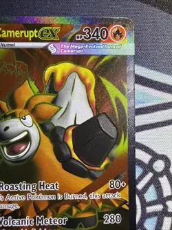 Mega Camerupt EX Holo #156/132 - NM Ultra Rare - Pokemon ME01: Mega Evolutions - Image 3