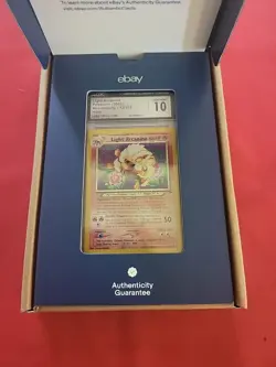 GEM MINT Pokemon: Light Arcanine Neo Destiny 2002 Holo #12 CGC 10 - SWIRL -RARE! - Image 1