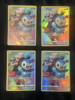 Pokemon TCG Piplup Sun & Moon Cosmic Eclipse 239/236 Holo Secret Rare lot - Image 1
