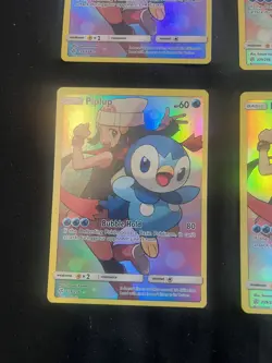 Pokemon TCG Piplup Sun & Moon Cosmic Eclipse 239/236 Holo Secret Rare lot - Image 3
