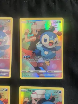 Pokemon TCG Piplup Sun & Moon Cosmic Eclipse 239/236 Holo Secret Rare lot - Image 4
