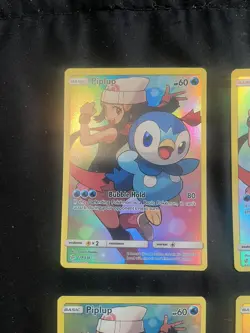 Pokemon TCG Piplup Sun & Moon Cosmic Eclipse 239/236 Holo Secret Rare lot - Image 5