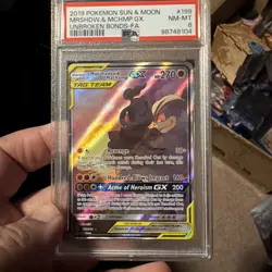 Marshadow & Machamp GX 199/214 Pokemon Unbroken Bonds Sun Moon Full Art NM 💎 - Image 2