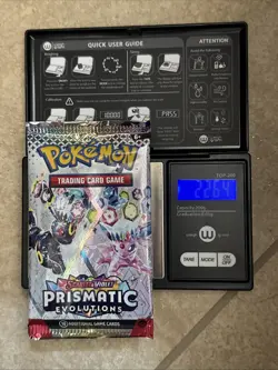 1 x HEAVY 22.64 gram Prismatic Evolutions Pack! Sealed! PRE S&V Pokemon TCG ENG - Image 1