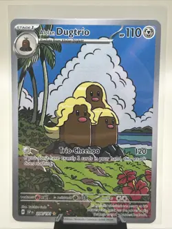 Pokemon Alolan Dugtrio 208/191 Surging Sparks Holo Illustration Rare (NM) - Image 1