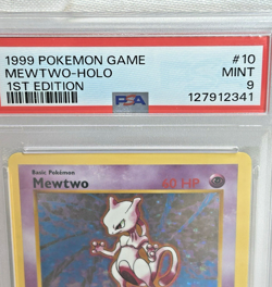 1999 Pokemon Game Mewtwo Holo 1st Edition PSA 9 Mint - Image 2