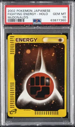 2002 POKEMON JPN MCDONALD'S FIGHTING ENERGY-HOLO PSA 10 - Image 1