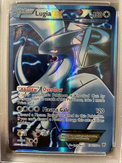 2013 POKEMON B&W PLASMA STORM #134 FULL ART/LUGIA EX PSA 7 - Image 2