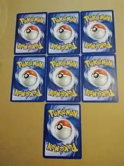 1999 Jungle Pokemon Lot of 7 Rhyhorn / Mankey / Meowth & More - Image 2