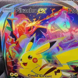 Pokemon Pikachu Pocket TCG Holo With Texture Read Description - Image 3