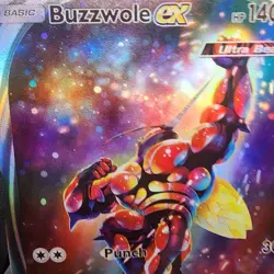Pokemon Buzzwole Pocket TCG Holo With Texture Read Description - Image 3
