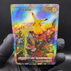 Pokemon Pikachu Pocket TCG Holo With Texture Read Description - Image 1