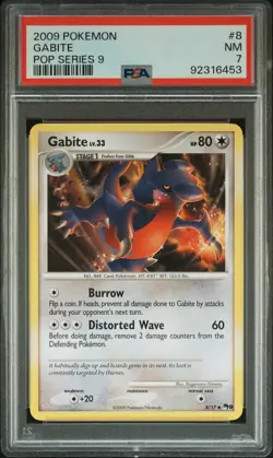 2009 POKEMON POP SER 9 #8 GABITE PSA 7 - Image 1