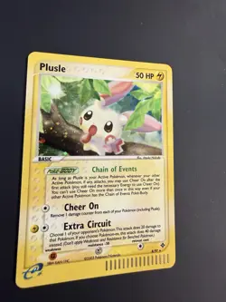 Plusle 8/97 EX Dragon Holo Rare Vintage Pokemon TCG 2003 - LP - Image 3