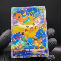 Pokemon Pikachu Pocket TCG Holo With Texture Read Description - Image 2