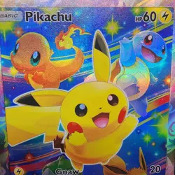Pokemon Pikachu Pocket TCG Holo With Texture Read Description - Image 3