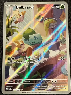 Pokemon TCG Bulbasaur 143/142 Stellar Crown Illustration 2024 Edition - Image 2