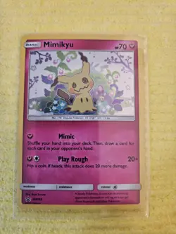 Pokemon Mimikyu SM163 Black Star Promo Team Up Blister Sun & Moon Holo NM - Image 1