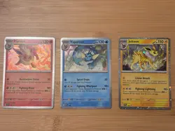 Prismatic Evolutions Poster Collections Cosmos Holo Promos Set of 3 Pokemon TCG - Image 1