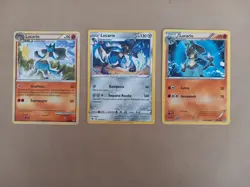 Pokemon Lotto 3 Carte Lucario 19/95 & 77/135 & 120/185 Italiano - Image 1