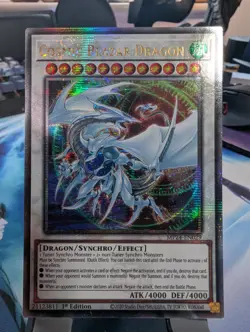 YuGiOh! Cosmic Blazar Dragon MP24-EN029 Quarter Century Rare 1st Ed - Image 1