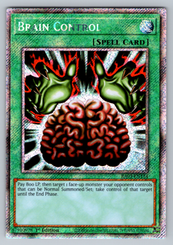 Brain Control Yugioh RA03-EN154 Platinum Secret Rare PSR NM - Image 1