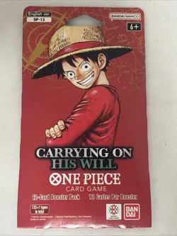 One Piece OP-13 Carrying On His Will Booster Pack ENGLISH New Factory Sealed - Image 1