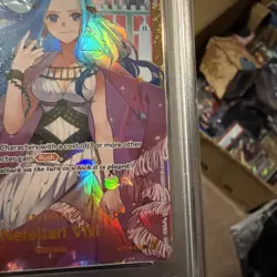 2023 ONE PIECE OP04-KINGDOMS OF INTRIGUE #118 NEFELTARI VIVI SECRET RARE PSA 10 - Image 4