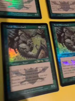 Feral Throwback. Playset Magic the Gathering 4 Card. Legions. Old Vintage FOIL - Image 5
