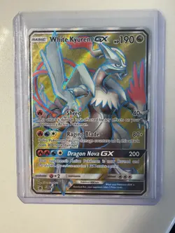 Pokemon TCG White Kyurem GX Dragon Majesty SM141 Holo Promo Card - Image 1