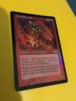 Unstable Hulk MTG Card. Legions. Old Vintage FOIL - Image 3