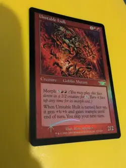 Unstable Hulk MTG Card. Legions. Old Vintage FOIL - Image 4