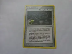 UNCOMMON STRENGTH CHARM 92/107 EX DEOXYS SET POKEMON CARD - Image 1