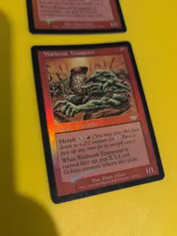 Warbreak Trumpeter x2 Goblin MTG 2 Card. Legions. Old Vintage FOIL - Image 1