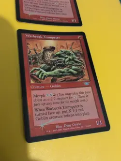 Warbreak Trumpeter x2 Goblin MTG 2 Card. Legions. Old Vintage FOIL - Image 4