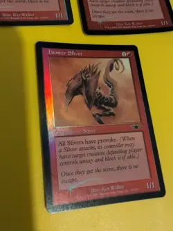 Hunter Sliver X3Magic the Gathering 3 Card. Legions. Old Vintage FOIL - Image 5