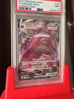 Gengar VMAX 157/264 Full Art | 2021 Fusion Strike | Pokemon Card | PSA 9 MINT - Image 1