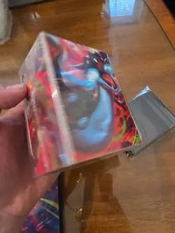 Pokemon Phantasmal Flames Mega Charizard X UPC Trading Card Sleeves and Deck Box - Image 3