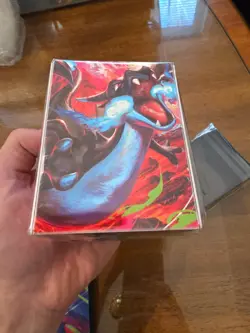Pokemon Phantasmal Flames Mega Charizard X UPC Trading Card Sleeves and Deck Box - Image 4