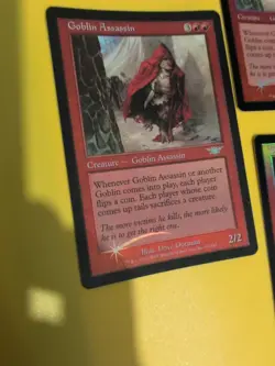 Goblin Assassin x3 Magic the Gathering 3 Card. Legions. Old Vintage FOIL - Image 4