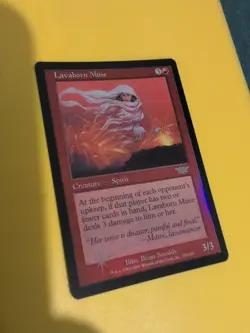 Lavaborn Muse. Rare Spirit Magic the Gathering Card. Legions. Old Vintage FOIL - Image 1